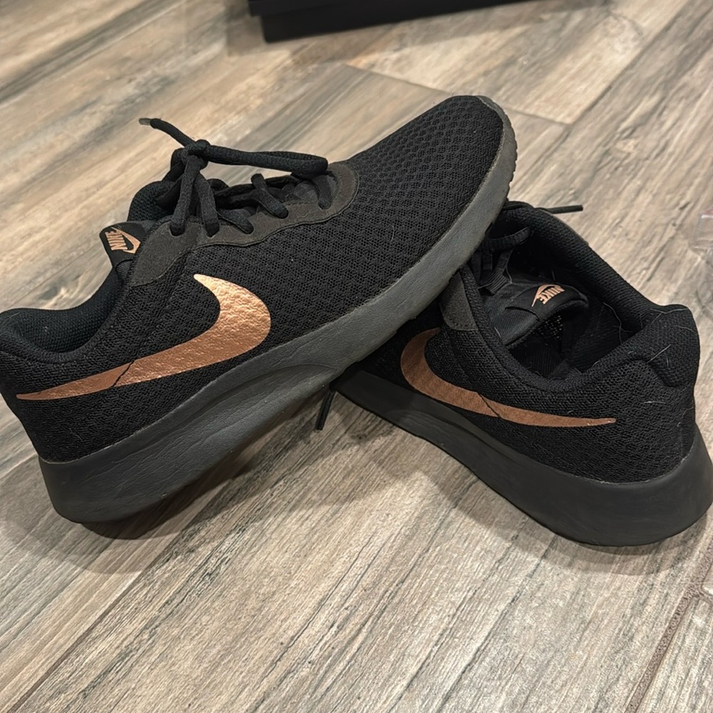 Nike Black and Copper Athletic Shoes
